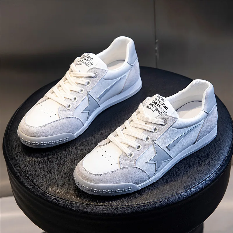 

Spring 2021 flat bottom Forrest Gump shoes sports small white shoes women's running breathable round head leather women's shoes