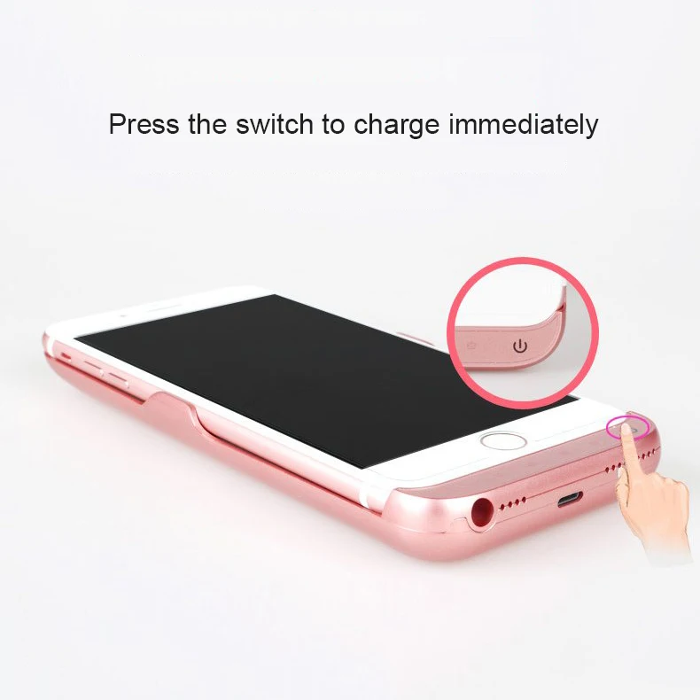 Горячая 10000 мАч батарея зарядное устройство чехол для iphone 6 6s 7 8 плюс Power Bank 6S Plus