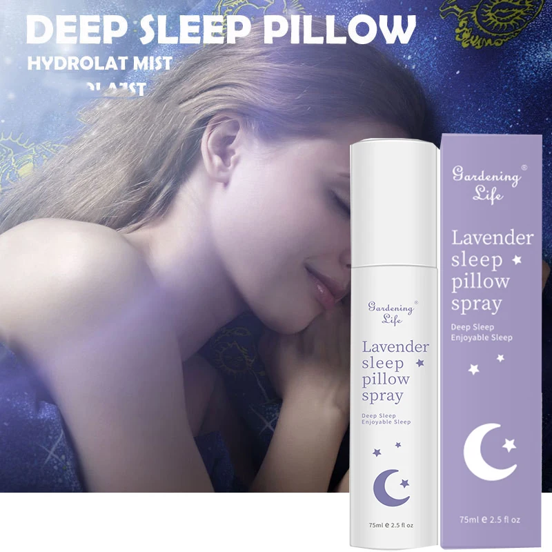 

75 Ml Lavender Pillow Sleep Spray Insomnia Essential Oil Soothe Sleep Deep Sleep Enjoyable Sleep skincare Makeup Cosmetics