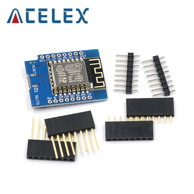 5 шт. D1 mini V1 - Mini NodeMcu 4M байт Lua Wi-Fi плата разработки Интернета вещей ESP8266 от WeMos |