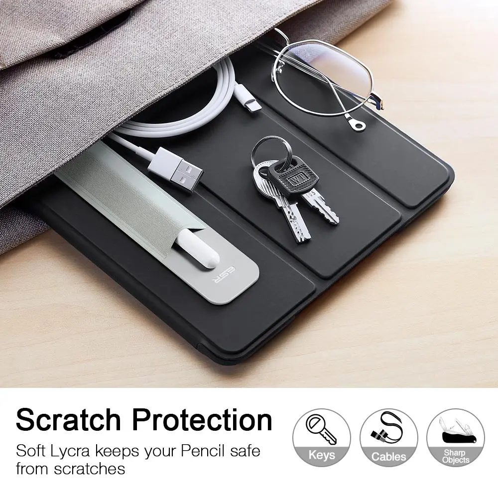 Чехол ESR для Apple Pencil Stick, держатель, чехол для iPad Pencil, PU, чехол для планшета, стилус, 360, полный защитный чехол, сумки