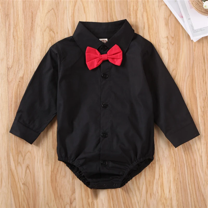 2020 NEW Toddler Newborn Baby Kid Boy Clothing Casual Gentleman Bowknot Rompers Jumpsuit Gift |