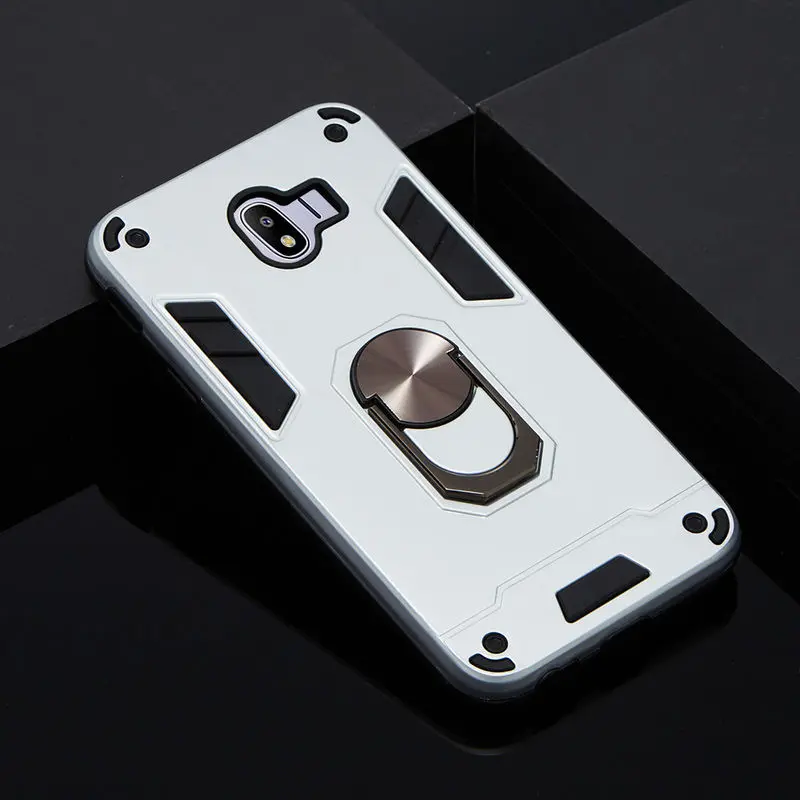 

For Samsung J4 2018 Case Magnetic Metal Finger Ring Back Cover For Samsung Galaxy J4 2018 Soft TPU + Matte Process Case 5.5 inch