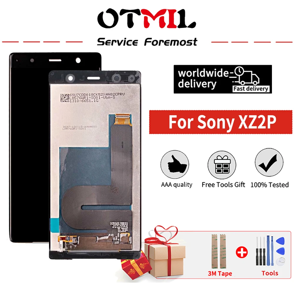 

5.8" Original For For Sony Xperia XZ2 Premium Dual H8166 LCD Display Touch Screen Digitizer For Sony XZ2P LCD Screen Replacement