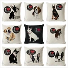 Наволочки для подушек Bull Terrier Beagle Boston Terrier, боксерские наволочки для собак, бульдог, кошка, чихуахуа, добермен