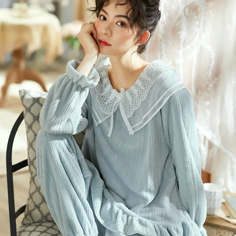 2019 кружевные ночные женские костюмы принцессы винтажный домашний костюм