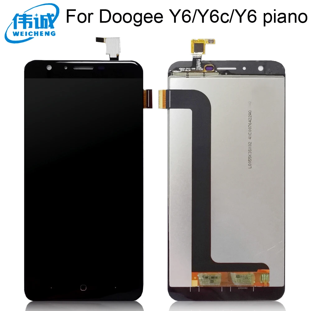 ЖК дисплей WEICEHNG Для DOOGEE Y6 стеклянная панель с сенсорным экраном в сборе ремонтные