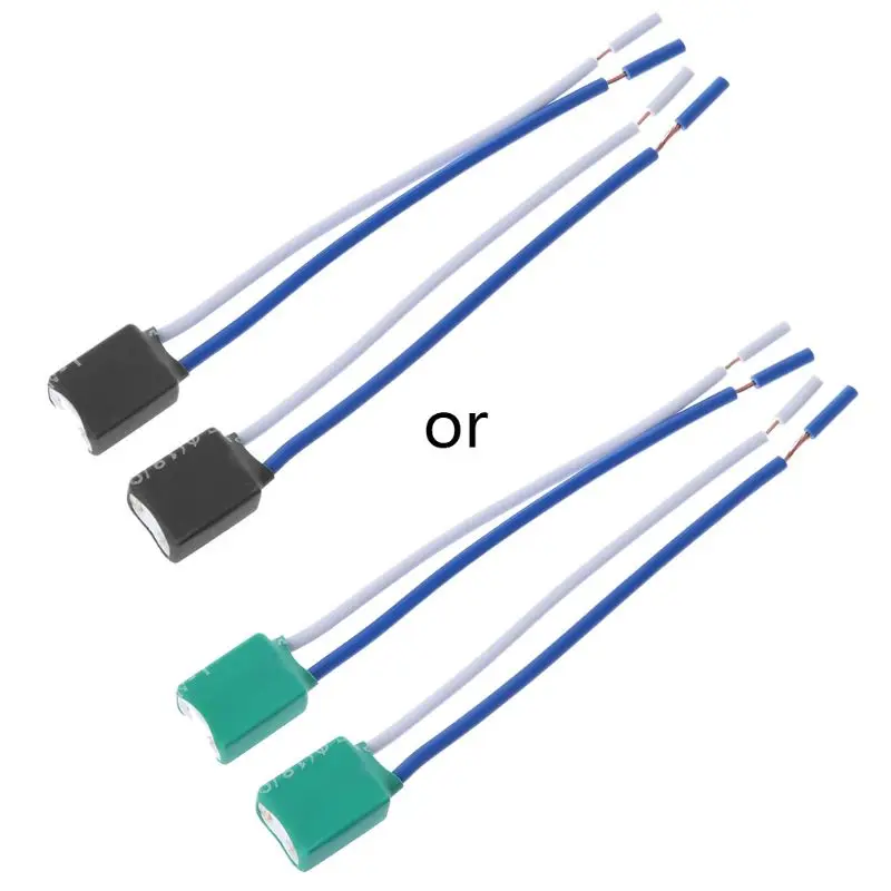 

2pcs H7 Connector Female Ceramic Sockets Auto Car Bulb Lamp Adaptor With Wire