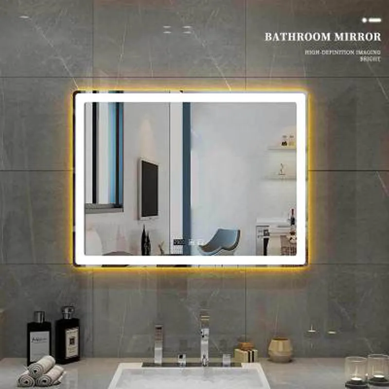 60x80cm LED vanity mirror hotel bathroom toilet with lamp anti-fog smart touch | Лампы и освещение