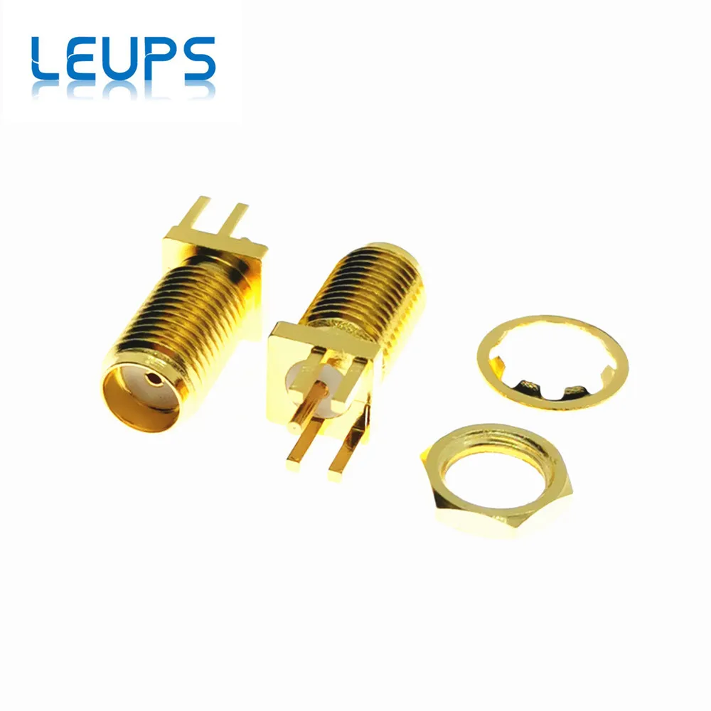 10 шт. разъёмы SMA Мама или мама (штырь) RF разъём гайка для пайки зажим печатной платы