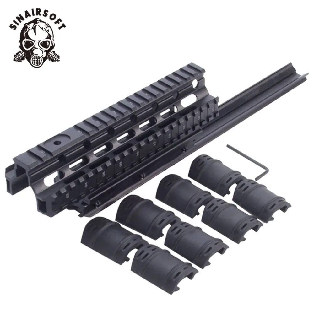 Saiga 12 Shotgun Tactical Quad Rail просвечивающее крепление для Вивера AK47 74 с резиновыми