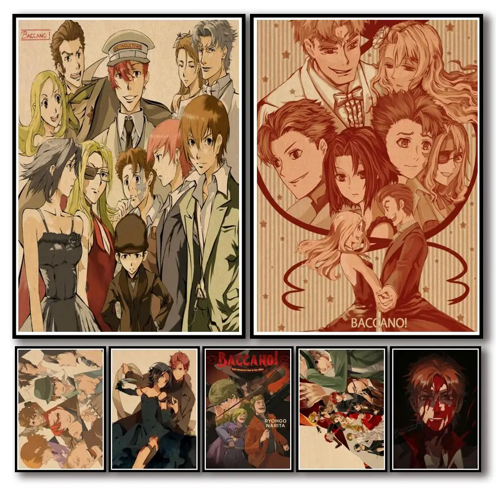 

28 моделей аниме Baccano! Наклейка на стену для кофейного домика