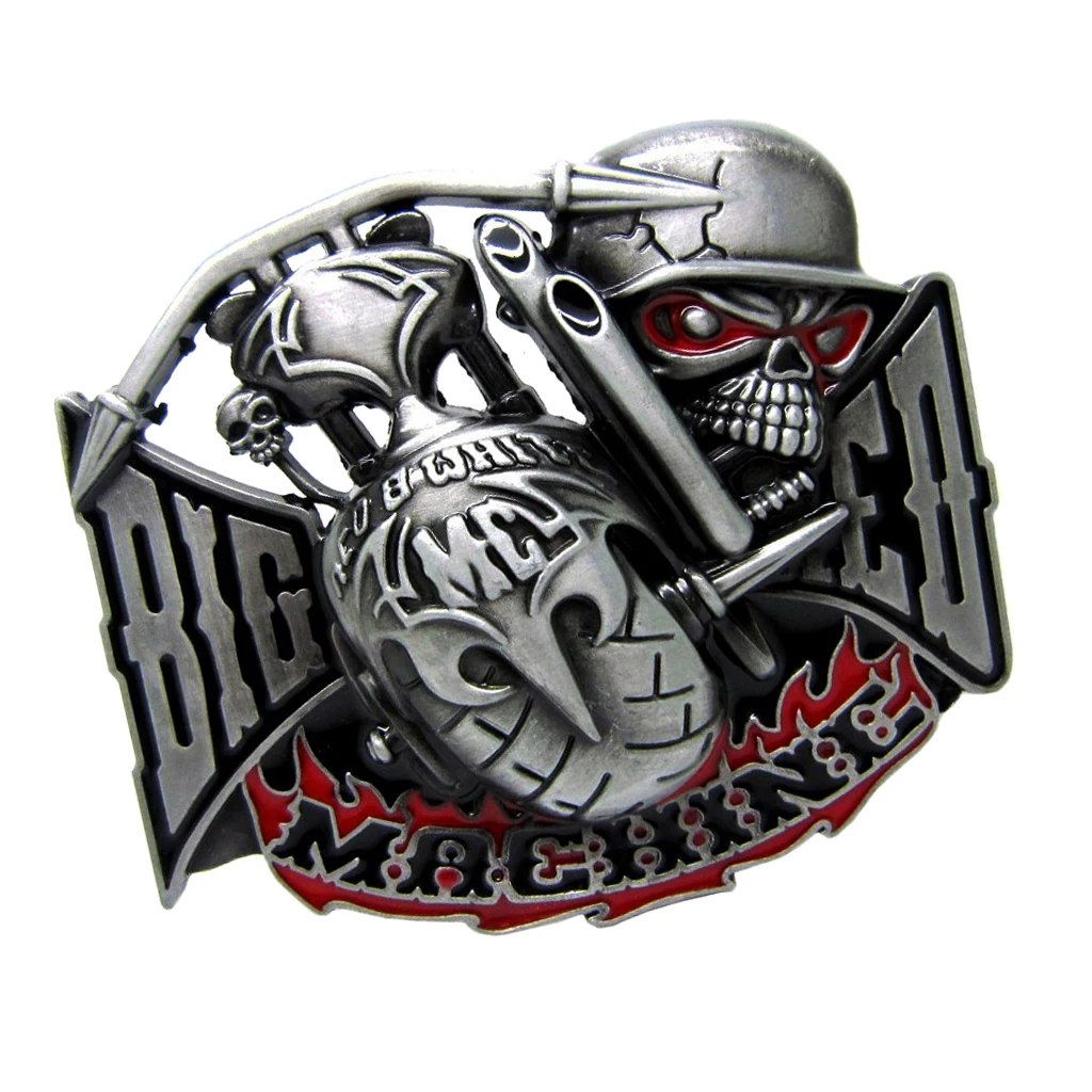 Мужской ремень с пряжкой в стиле ретро готический широкий кожаный головой