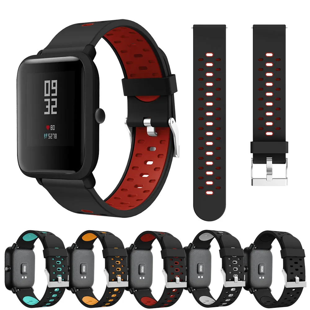 Ремешок спортивный для наручных часов Huami GTR браслет смарт Huawei GT2 42 мм xiaomi huami Amazfit