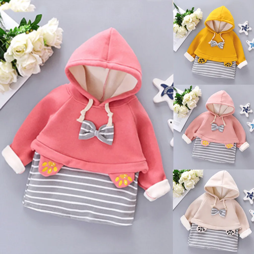 Зимние пальто для новорожденных девочек плотный Снежный комбинезон флисовое