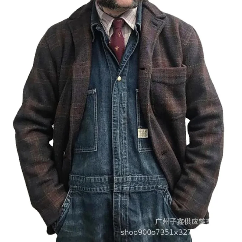 

Fashion Men Jackets 2021 Autumn Lapel Youth Loose Jacket Men Clothing Fashion Jackets for Men Plus Size La Ropa De Los Hombres