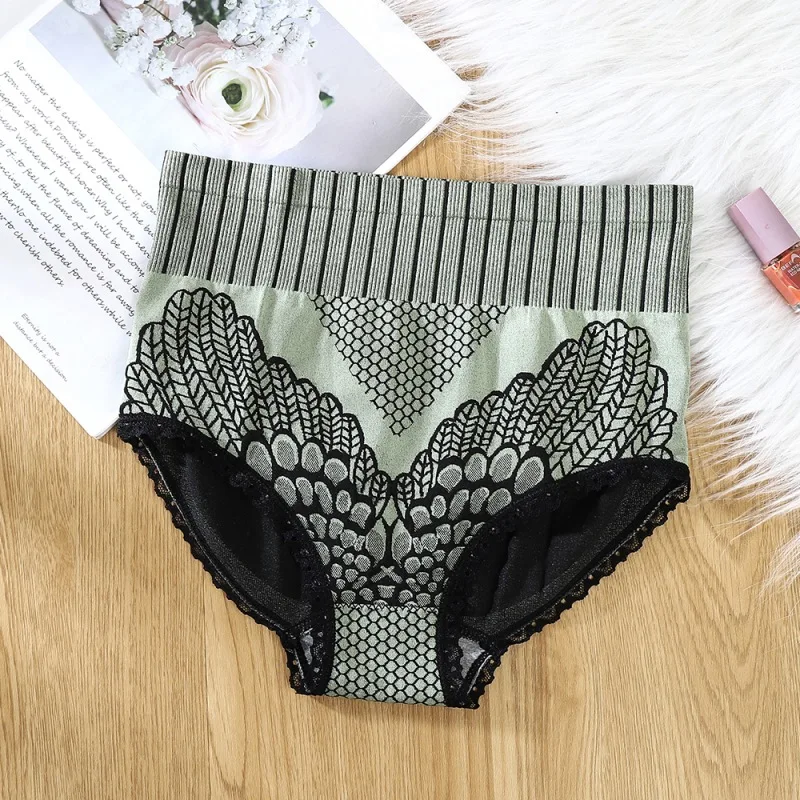 

Sexy Panties Soft Lingerie Elastic Lingerie Tempting Briefs Women's High Waist Intimates Underwear