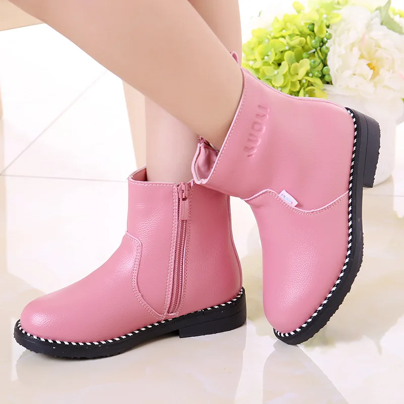 Детские ботинки Новинка Осень зима 2019 бархатные Ботинки Martin для маленьких