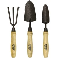 garden tools set cultivating planting trowel cultivator shovels spades carbon steel wood handle transplanter
