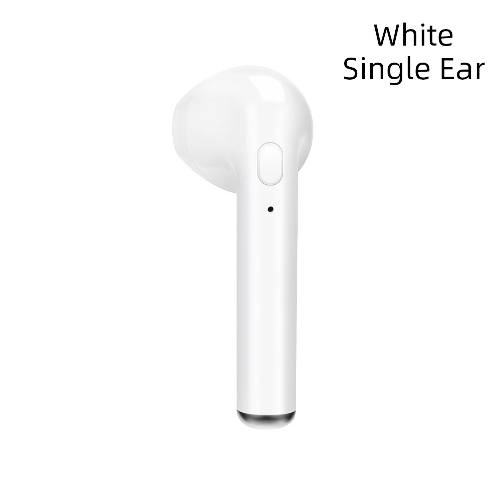 Single Ear I7s TWS, беспроводные Bluetooth наушники, мини гарнитура, зарядная коробка, спортивные наушники, смартфон, наушники-вкладыши, гарнитура для iPhone, Xiaomi, huawei - Цвет: Single Ear