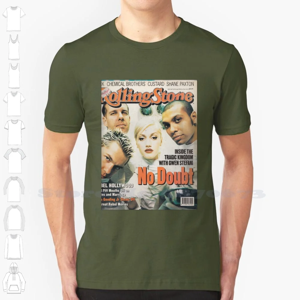 

Забавная женская футболка, не сомневайтесь, Gwen Stefani 90S Nineties журнал