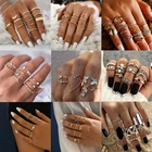 Bohemia Vintage Gold Color Joint Rings Sets Fashion Punk Metal Knuckle Finger Rings for Women Party Jewelry Anillos Wholesale