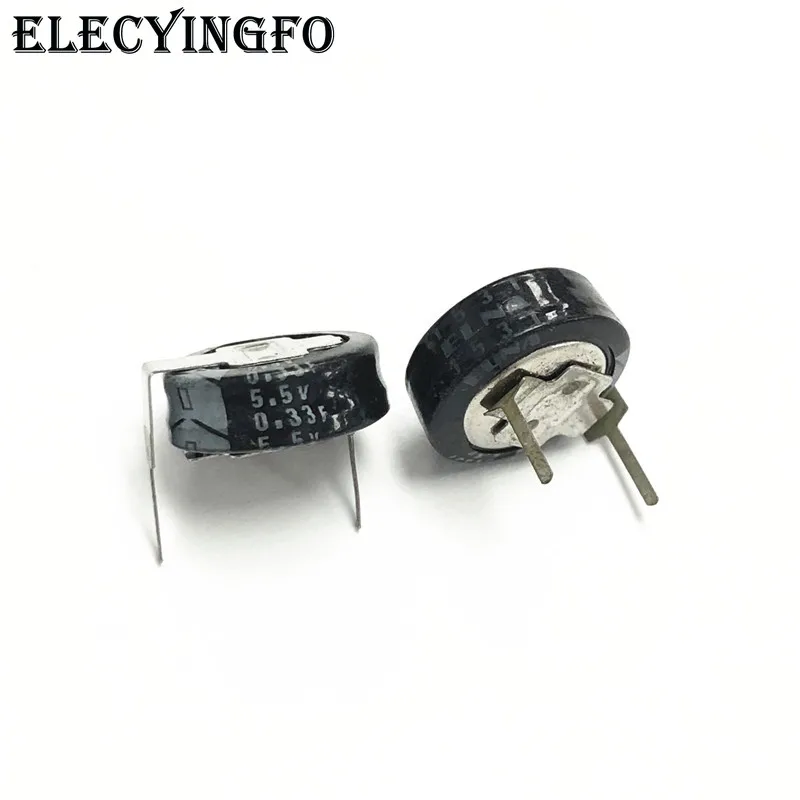 

2Pcs/10Pcs/50Pcs 0.33F 5.5V0.33F ELNA DXJ Series 11.5x5mm 5.5V0.33F H-Type Farad Super Capacitor
