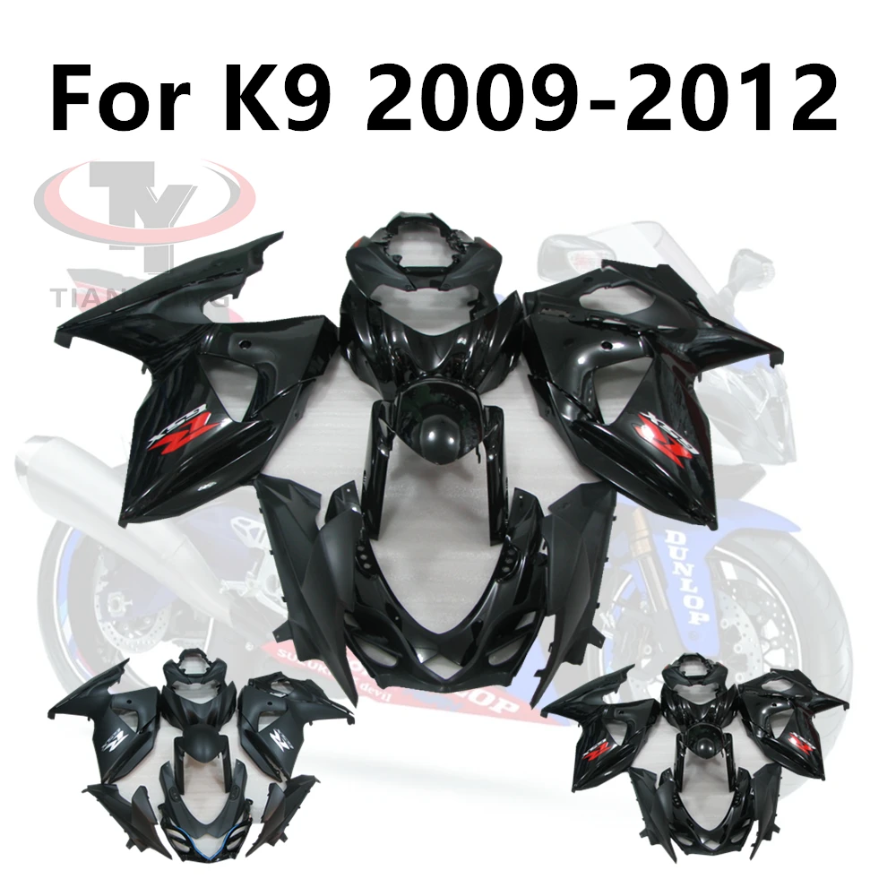 

Motorcycle for GSXR1000 K9 2009-2014 All Black Matte Gloss Bodywork Cowling Kit Full Fairing Kits 09 10 11 12 GSX-R1000