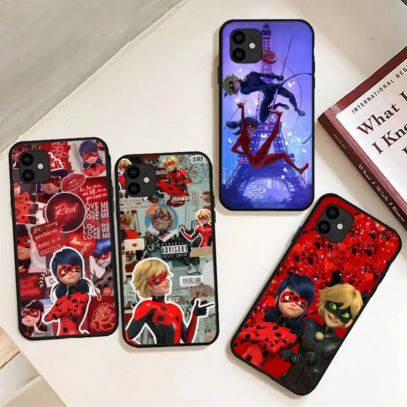 

Cartoon Lady-bug Phone Case for iphone 12 Mini SE 2020 5 5S 6 6S Plus 7 8 Plus X XR XS 11 Pro Max Fundas Coque cover