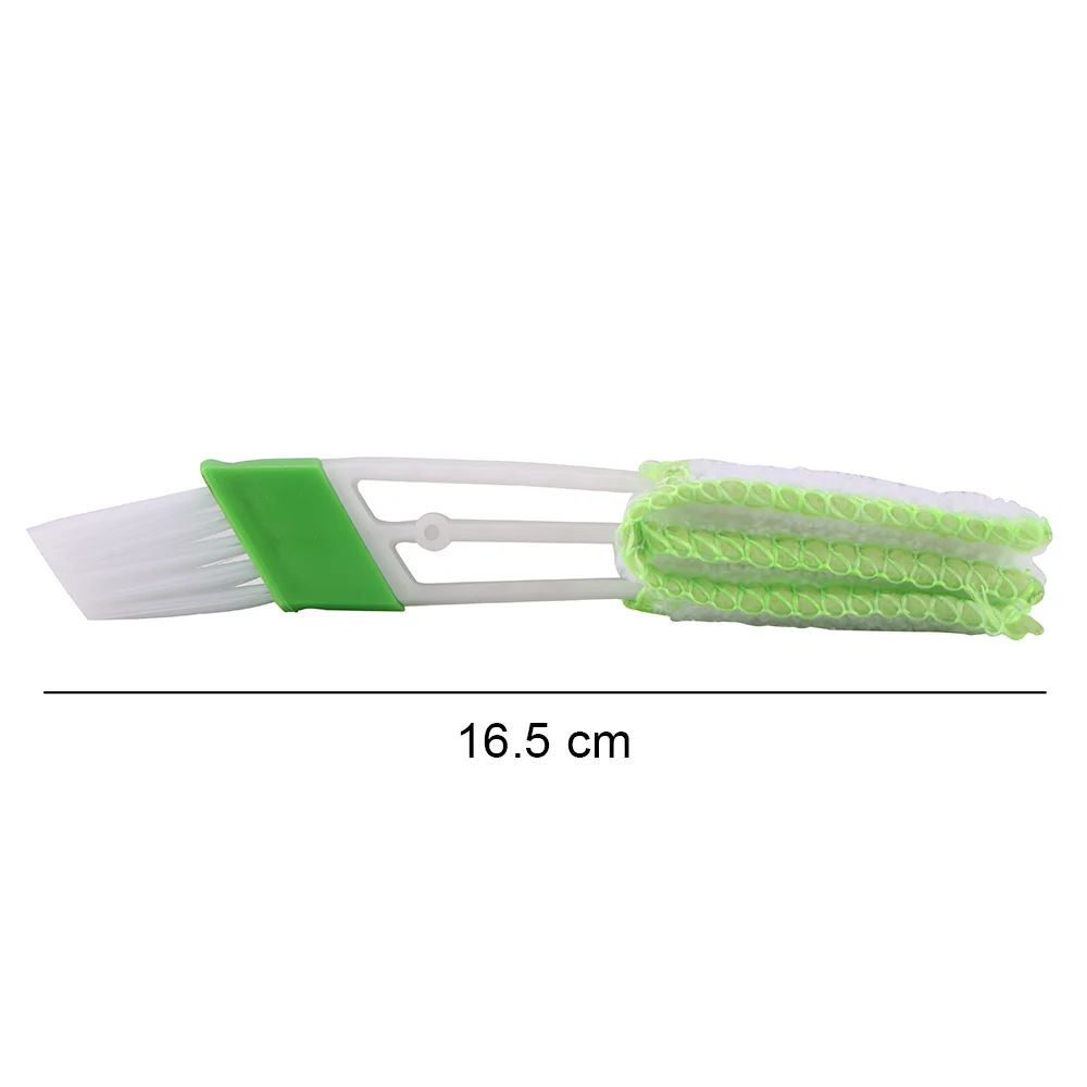

AOZBZ Car Double Side Cleaning Brush Dashboard Soft Brush Auto Air Conditioning Outlet Cleaning Brush Dust Double Side Brush