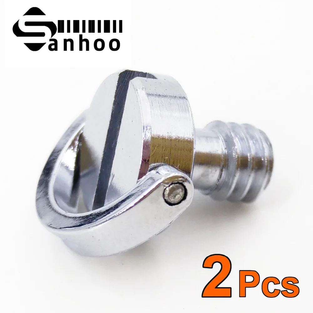 

2x Metal Female Silver 1/4" D Ring Screw Convert Stainless Steel For Tripod Quick Release Plate Camera Accessories Gadgets ZM56