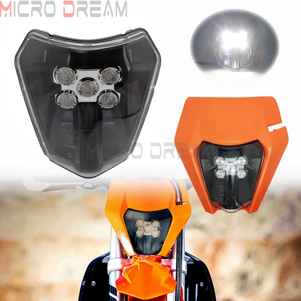 Для TE FE FX отл Enduro XCW XC SX F W шесть дней 125 500 79614901000 E8 светодиодный головной светильник