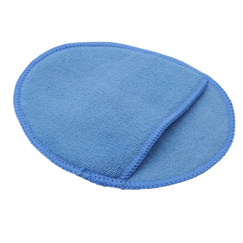 

High Density Round Car Waxing Sponge Large Size Microfiber Overlock Car Wash Cleaning Sponge Cloths For Polishing