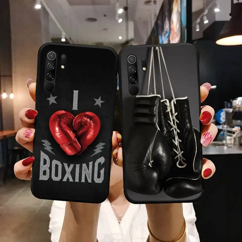 

Strong Boxing Gloves Phone Case For Xiaomi Mi Redmi Note 7 8 9 pro 8T 9T 9S 9A 10 Lite pro