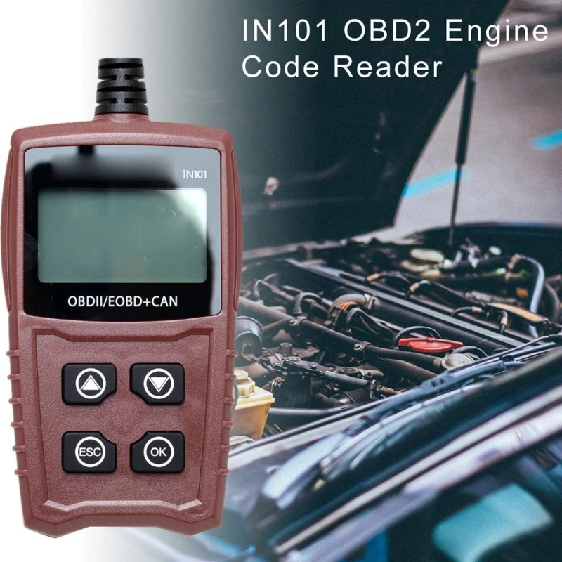 

IN101 Engine Error Code Reader Car Diagnostic Tool Car Scanner OBD2 Scanner Battery Tester Multilingual