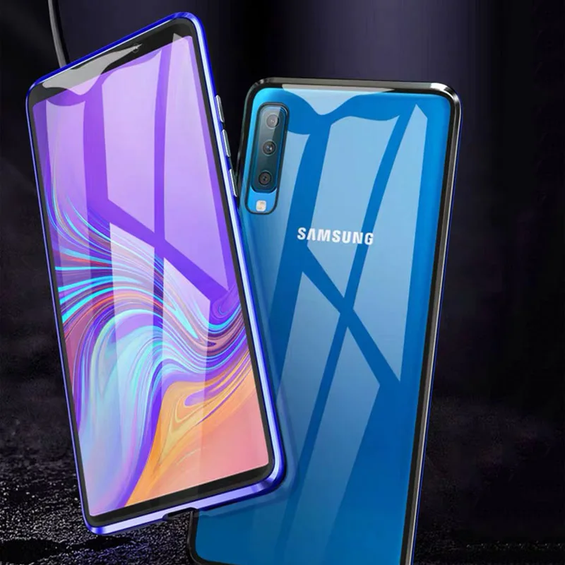 Магнитный чехол для samsung Galaxy A50 A70 Note 10 Pro 8 9 S8 S9 S10e S20 Ultra Plus A7 A9 2018 двухсторонние