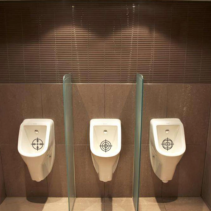 3 шт. виниловые наклейки с изображением мишени солдат силуэты унитаз приучение к