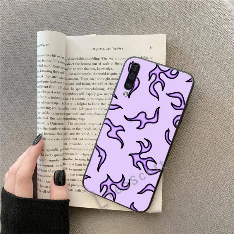 

Fashion Flame Pattern Phone Case For Samsung A40 A31 A50 A51 A71 A20E A20S S8 S9 S10 S20 Plus note 20 ultra