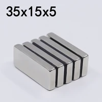 12510pcs 35x15x5 neodymium magnet 35mm x 15mm x5mm n35 ndfeb block super powerful strong permanent magnetic imanes