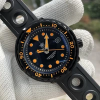steeldive tuna sd1975xt ip black mechanical wristwatch super luminous color nails double sapphire watch mirror men diving watch