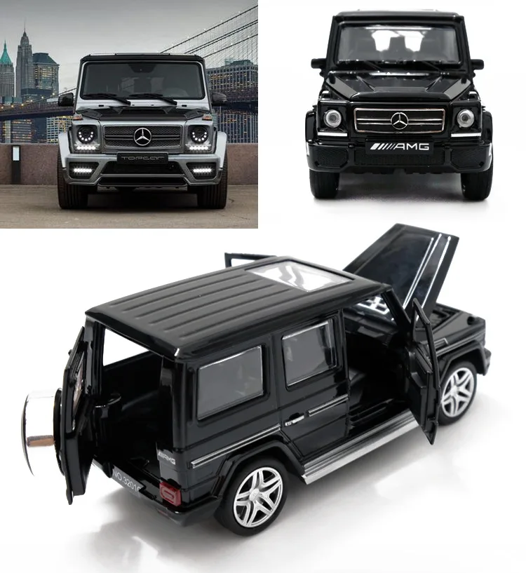 1:32 AMG G65 сплав оттягивающаяся назад модель автомобиля модель игрушки звук свет игрушка с инерционным механизмом автомобиль для G65 SUV AMG игрушки для мальчика подарок коллекция подарок