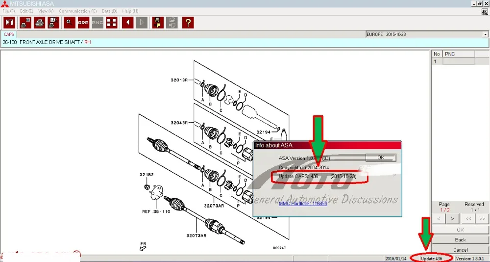 Полная комплектация ASA для Mitsubishi, Европа + Азия + Япония [08,2021]