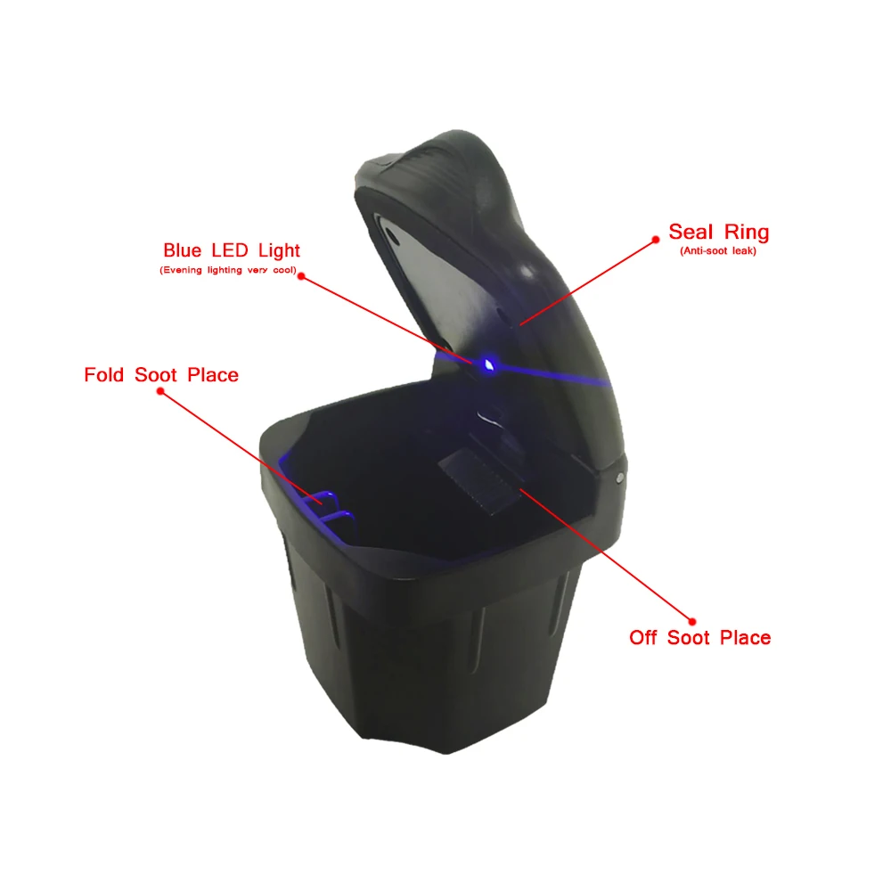 Синяя светодиодная автомобильная пепельница держатель для монет SUV Suzuki Sx4 S-CROSS