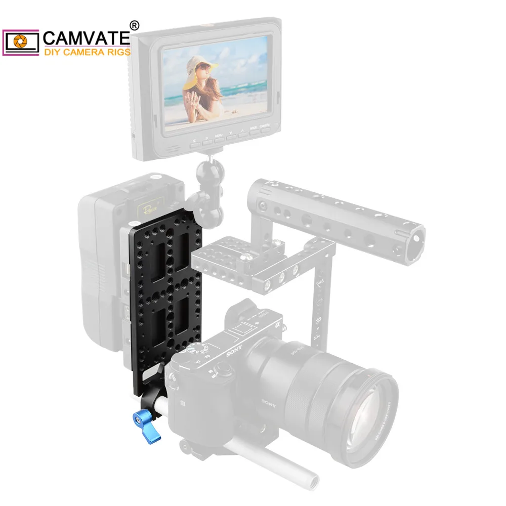 Многоцелевая Монтажная пластина CAMVATE для сыра и двойной зажим 15 мм шарнирных