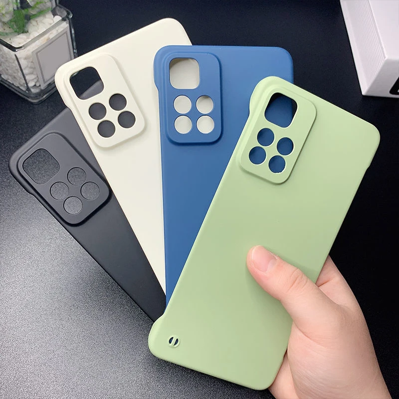 case for xiaomi redmi note 11 10 9 8 pro 9s 9t poco f3 m4 m3 pro 5g mi 11 lite 5g ne slim hard pc frameless phone cover free global shipping