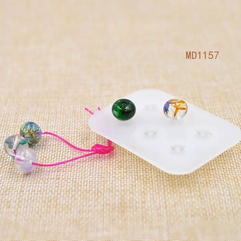 Силиконовая форма для бусин с большим отверстием подходит самодельных браслетов