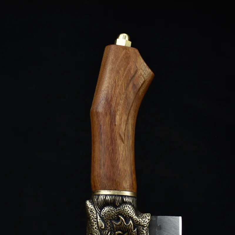 

7Cr17CoMoV High Carbon Steel Handmade Viking Knife Sharp Hunting Outdoors Professional Cleaver Kitchen Knives Rosewood Handle