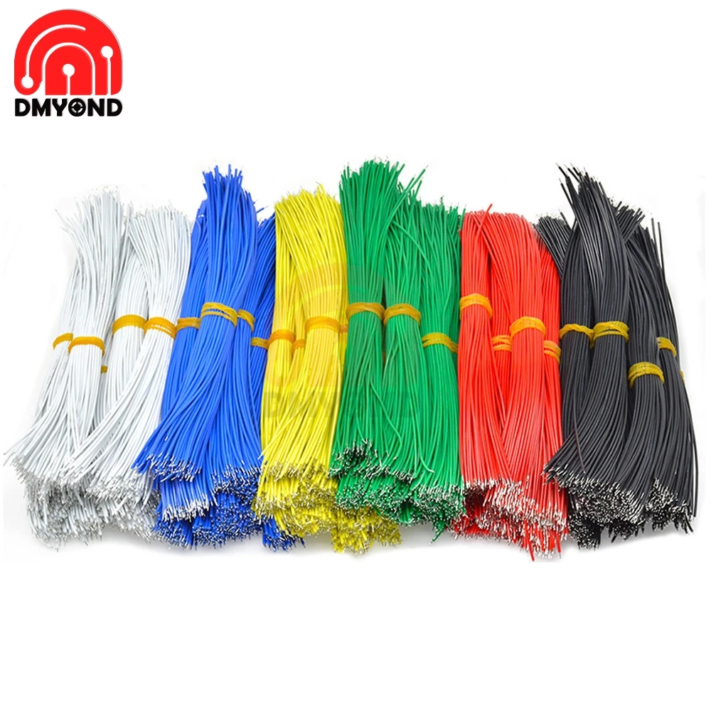 500 шт. UL1007 провод 24AWG 8 см/10 см/15 см/20 см 1 4 мм электронный кабель из ПВХ сертификация