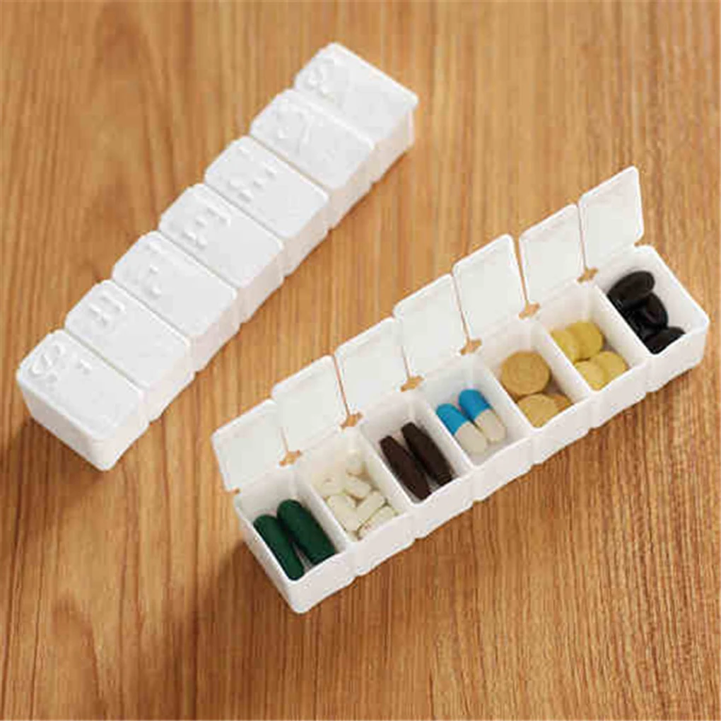 

7 Days Pill Box Holder Weekly Medicine Storage Organizer Container Case drawer organizer storage organizer