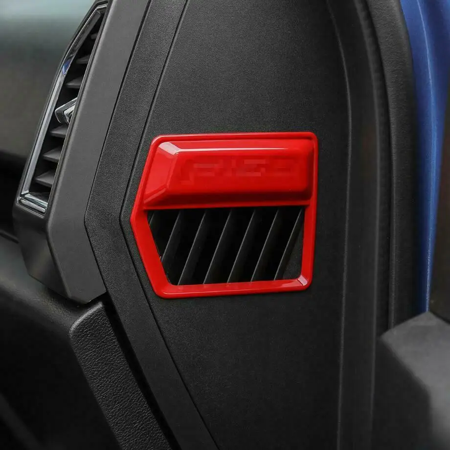 

For Ford F150 F-150 15-20 Trim 2PCS ABS Air Vent Cover Accessories Parts